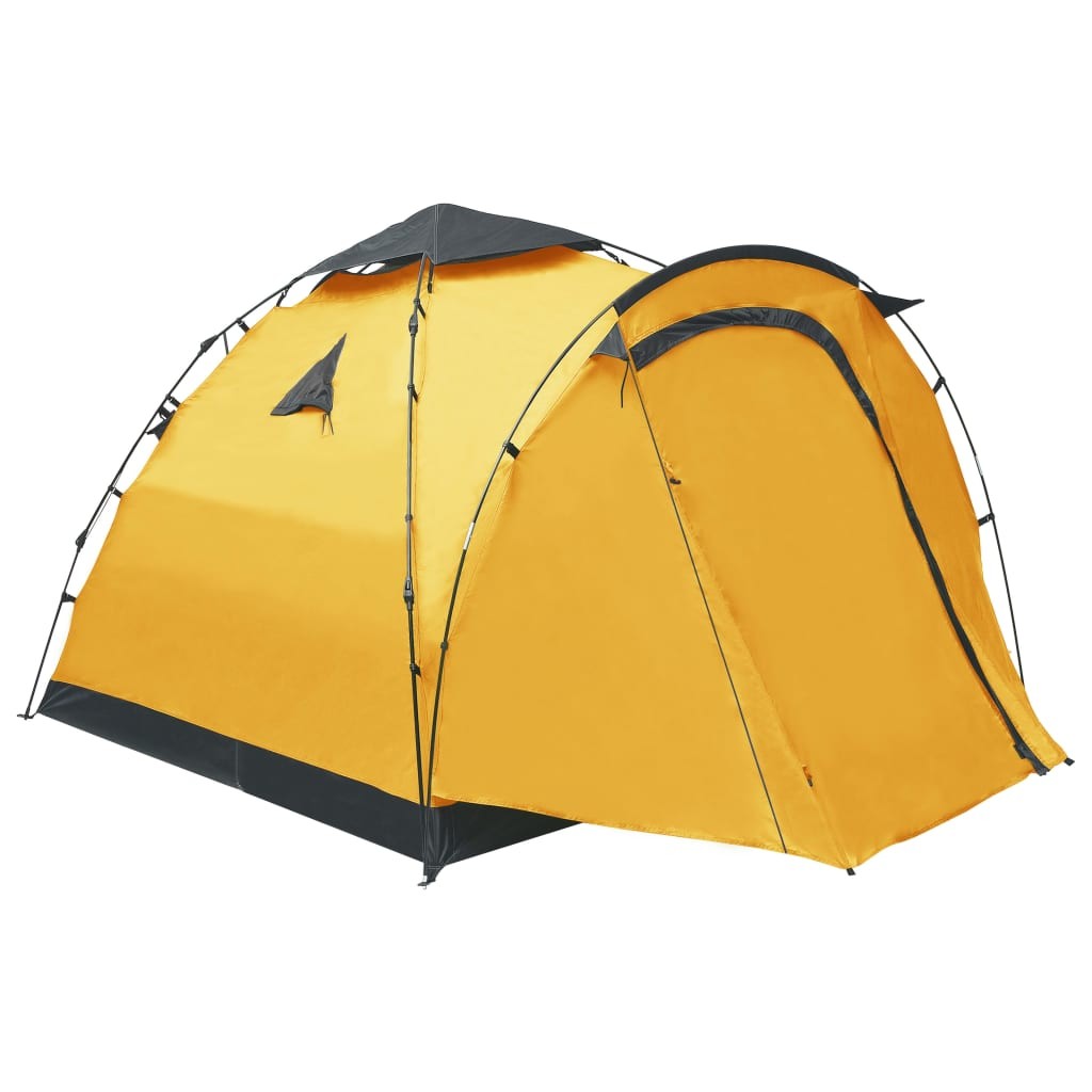 Pop Up Camping Tent 3 Person Yellow